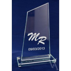 CORPORATE BUSINESS & SPORTING AWARD TROPHY 8mm THICK JADE GLASS LASER ENGRAVING 